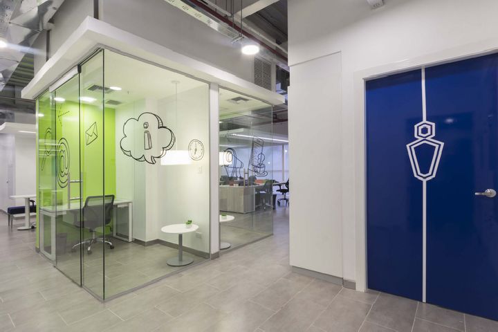 電信公司辦公室設(shè)計實景圖