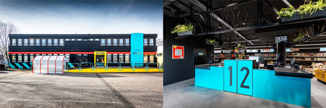 藍色地中海的超市空間設計